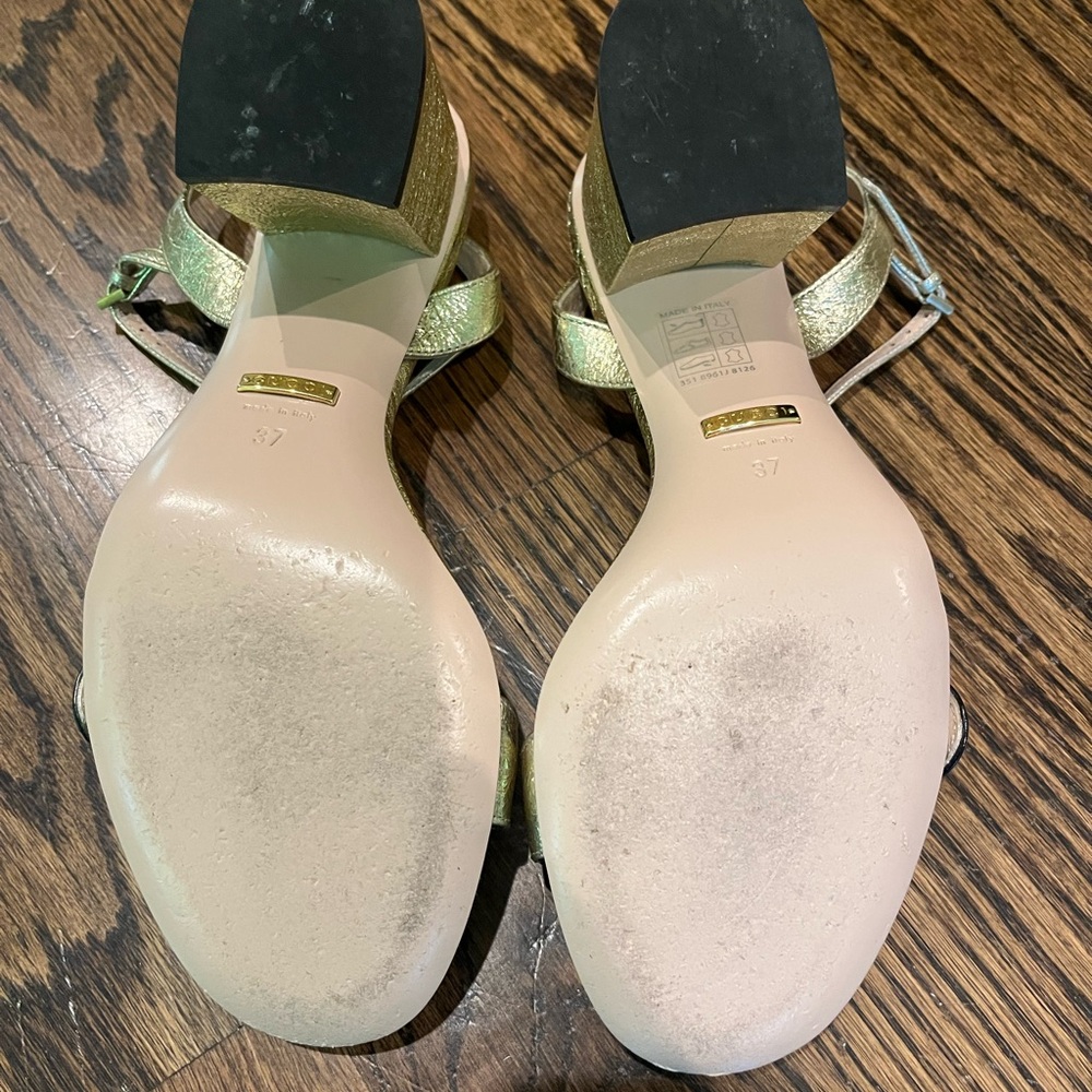 Gucci Marmont High Block Heel Sandals - Picture 5 of 6